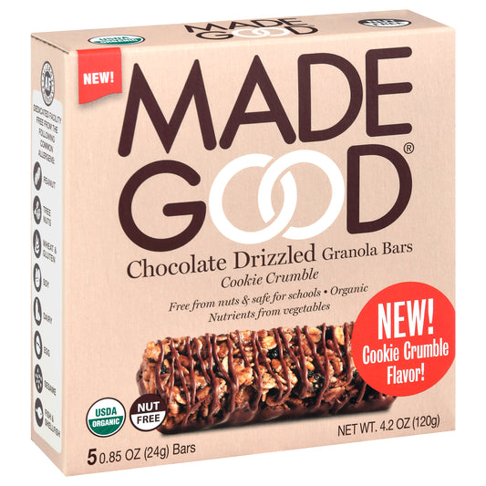 Madegood Bar Chocolate Drizzled Cookie 4.2 oz (Pack Of 6)