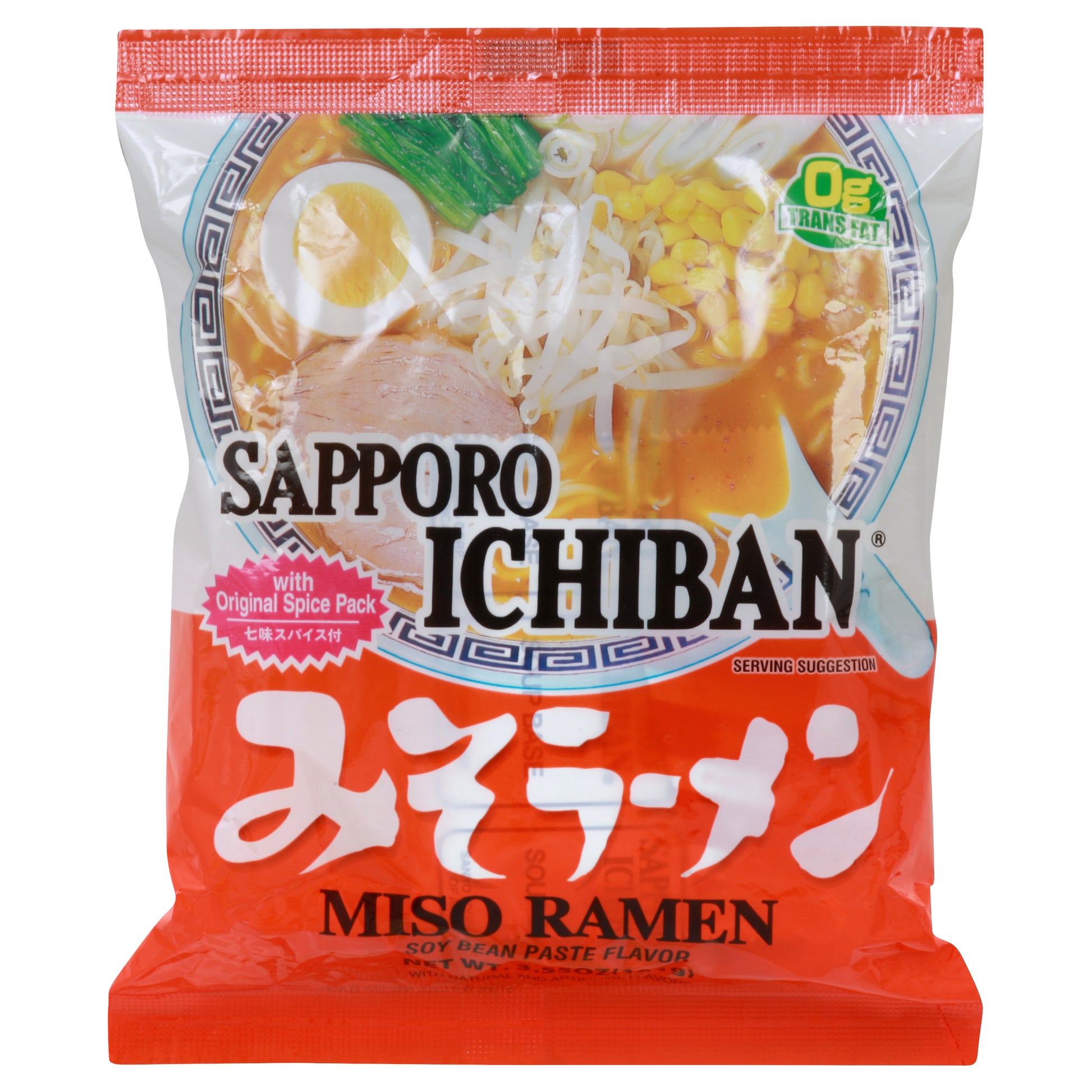 Sapporo Noodle Miso Ramen 3.5 oz (Pack Of 24)