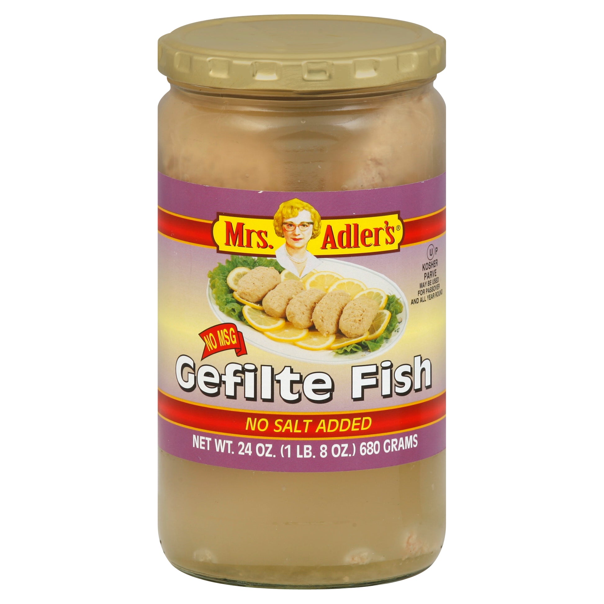 Mrs Adlers Fish Gefitle No salt 24 Oz (Pack Of 12)