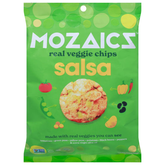 Mozaics Chips Veggie Salsa Popped 3.5 Oz (Pack Of 6)