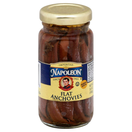 Napoleon Anchovy Flat Glass 3.5 Oz Pack of 12
