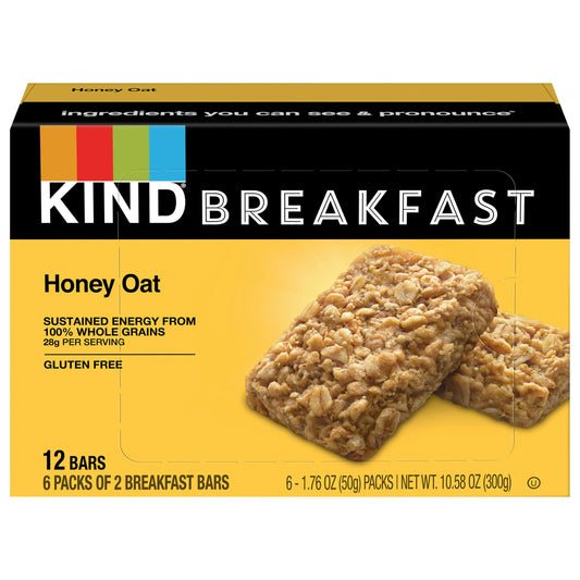 Kind Bar Honey Oat Breakfast 10.58 Oz Pack of 5