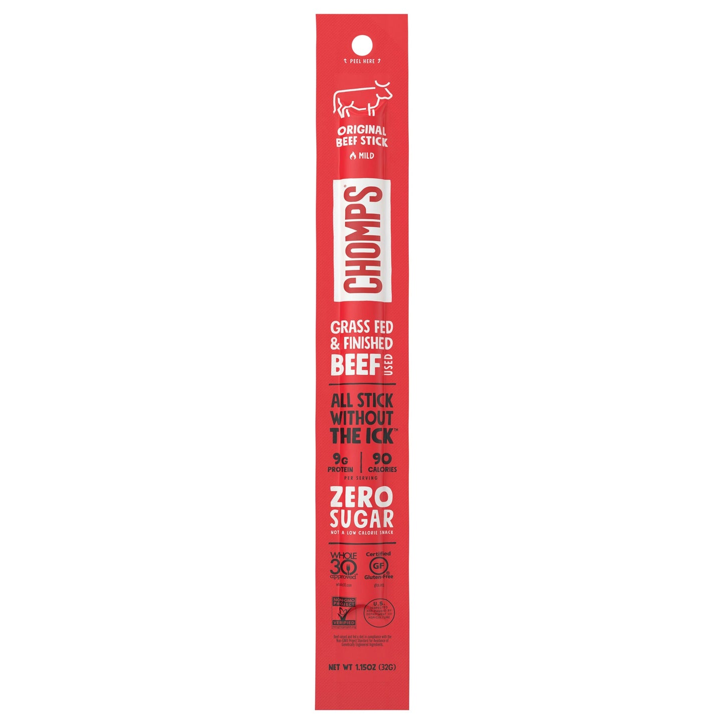 Chomps Beef Stick Original 1.15 Oz Pack of 24