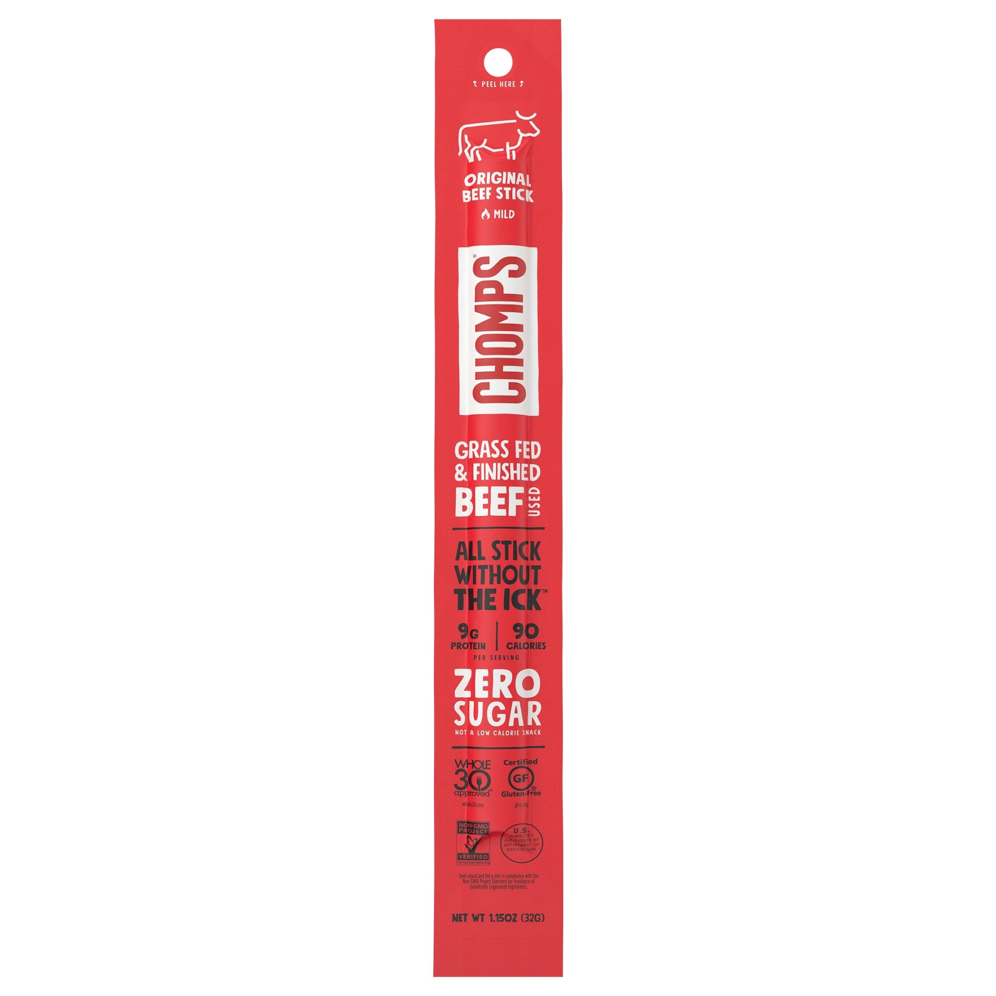 Chomps Beef Stick Original 1.15 Oz Pack of 24