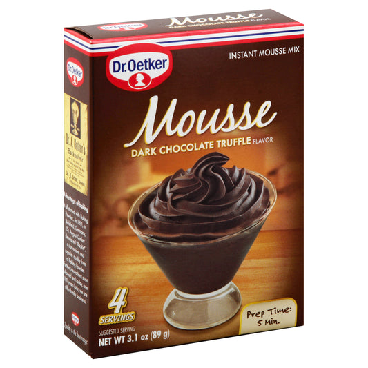 Dr Oetker Mousse Dark Chocolate Truffle 3.1 Oz (Pack Of 12)