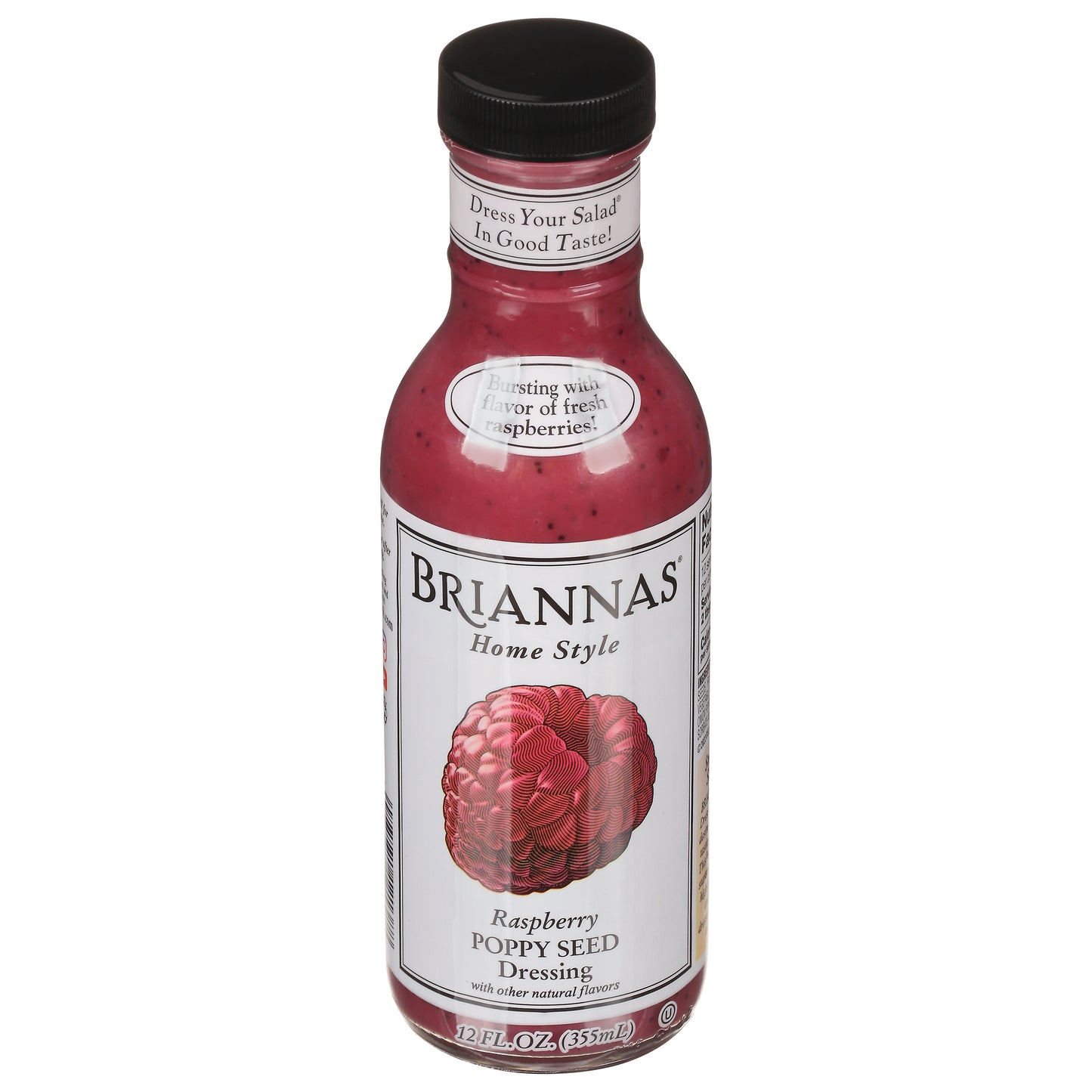 Briannas Dressing Raspberry Poppy Seed 12 oz (Pack Of 6)