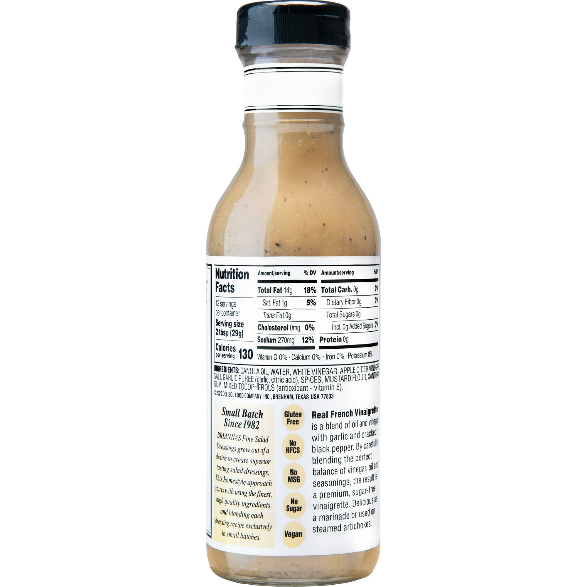 BRIANNAS (Pack of 12) Briannas Dressing French Vinegar 12 Oz