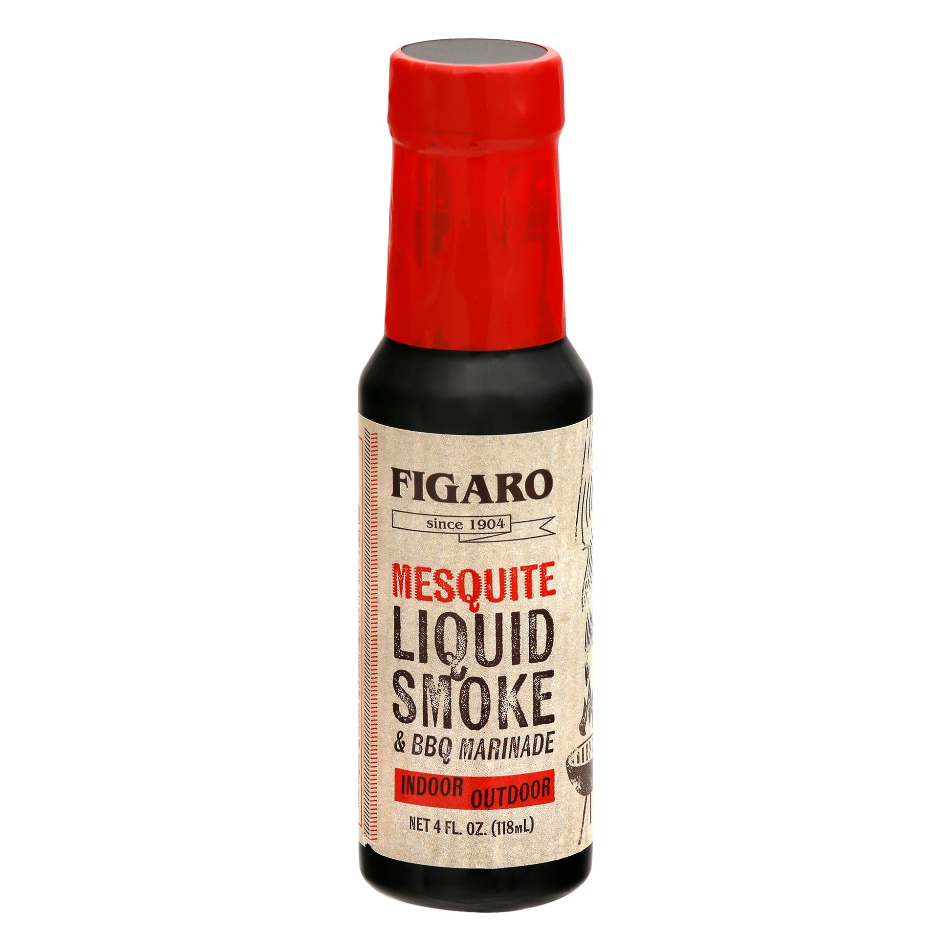 Figaro Liquid Smoke Marinade Mesquite 4 oz (Pack Of 12)