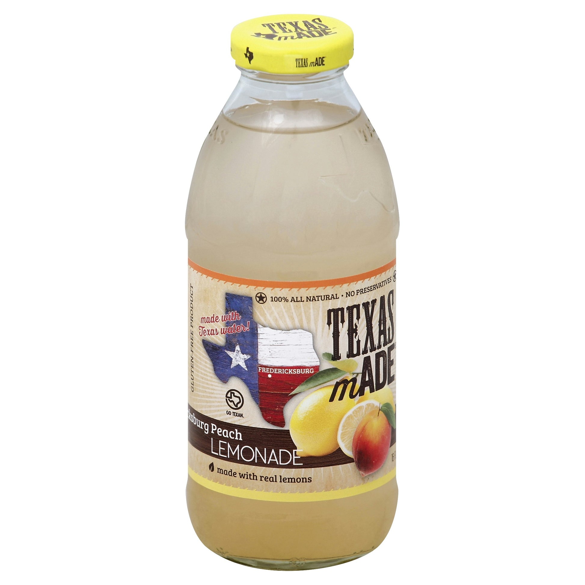 Texasmade Lemonade Fredericksburg Peach 16 Fo Pack of 12