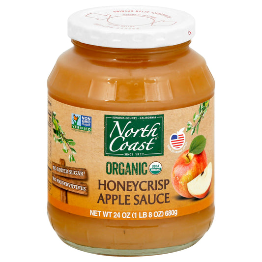 North Coast Apple sauce Honey Crisp Organic 24 oz (Pack of 6)
