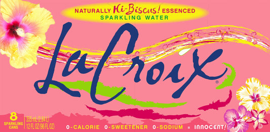 La Croix Water Sparkling Hibiscus 8Pack 96 Fl Oz (Pack of 3)