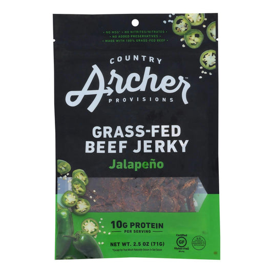 Country Archer - Jerky Beef Sweet Jalapeno 2.5 oz (Pack of 12)