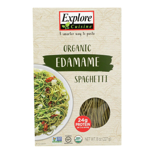 Explore Cuisine Organic Edamame Spaghetti - Edamame Spaghetti 8 oz (Pack of 6)