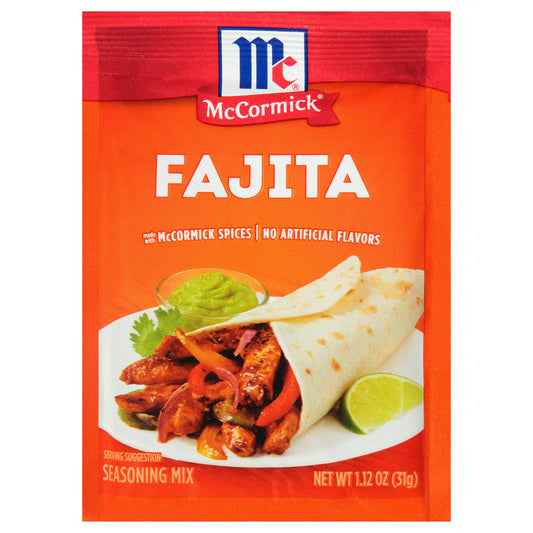 Mc Cormick Seasoning Fajitas 1.12 Oz Pack of 12