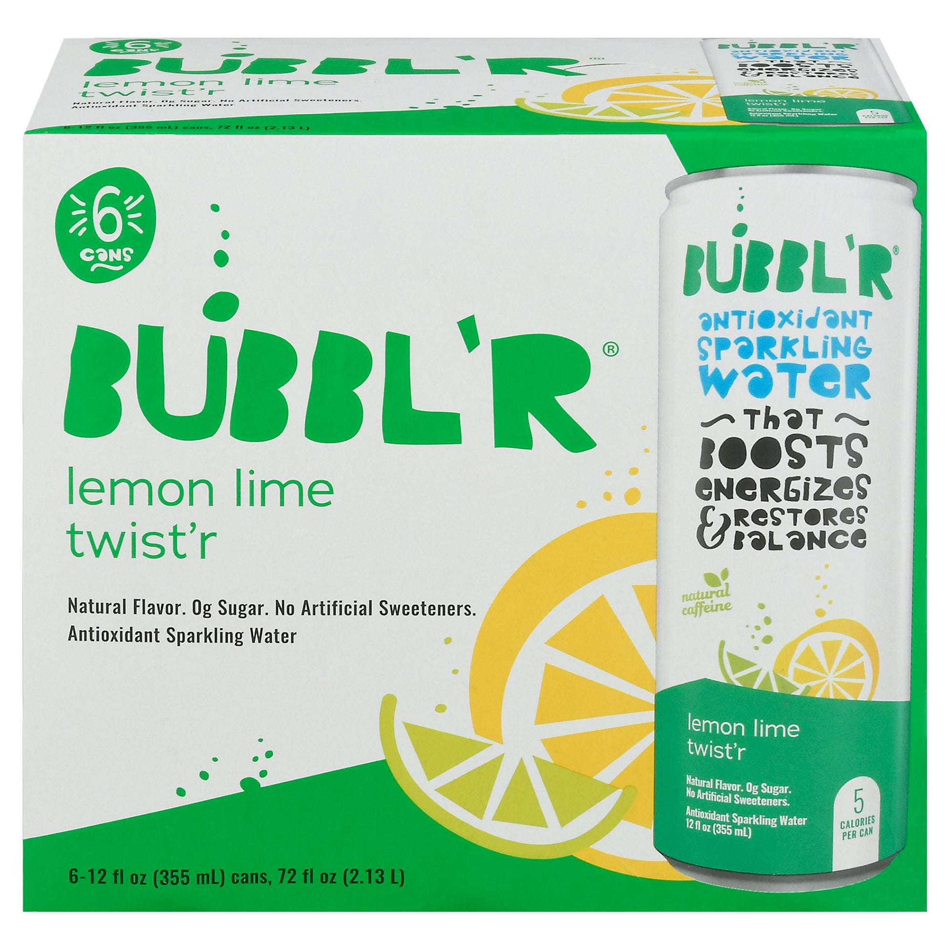 Bubblr Beverage Lemon Lime Twister 72 Fo Pack of 4