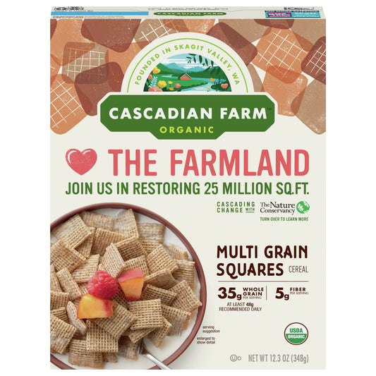 Cascadian Farm Cereal Multigrn Sqr 12.3 Oz Pack of 10