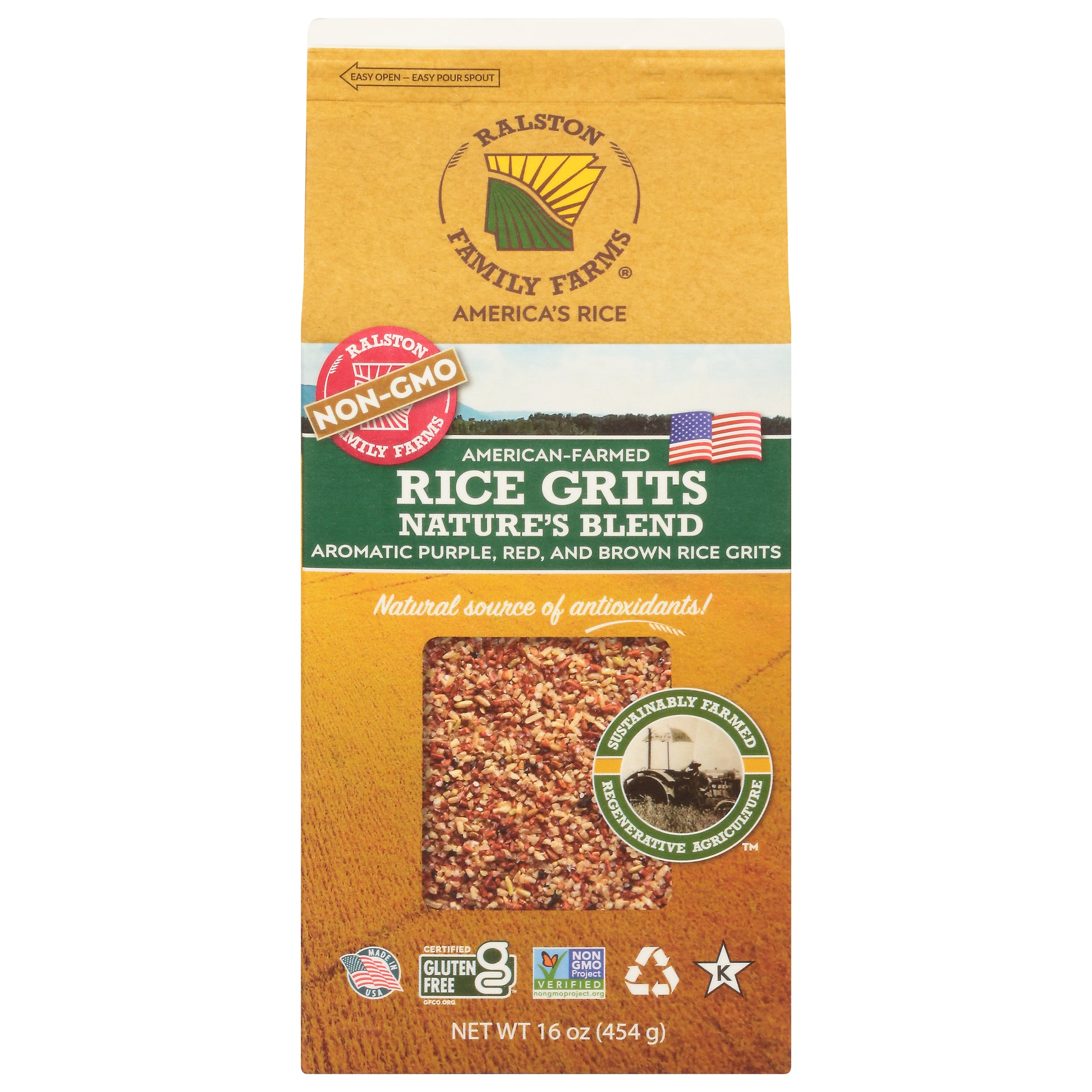 Ralston Family Farms Grits Rice Natures Blend 16 Oz (Pack Of 6)