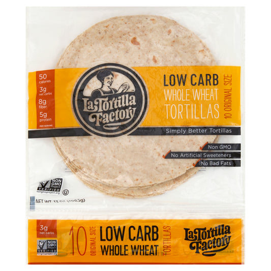 La Tortilla Factory Tortilla Flour Whole Wheat 7In 13 oz (Pack Of 10)