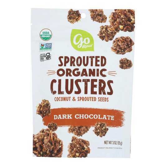 Go Raw - Clusters Coconut Dark Chocolate 3 oz (Pack of 6)