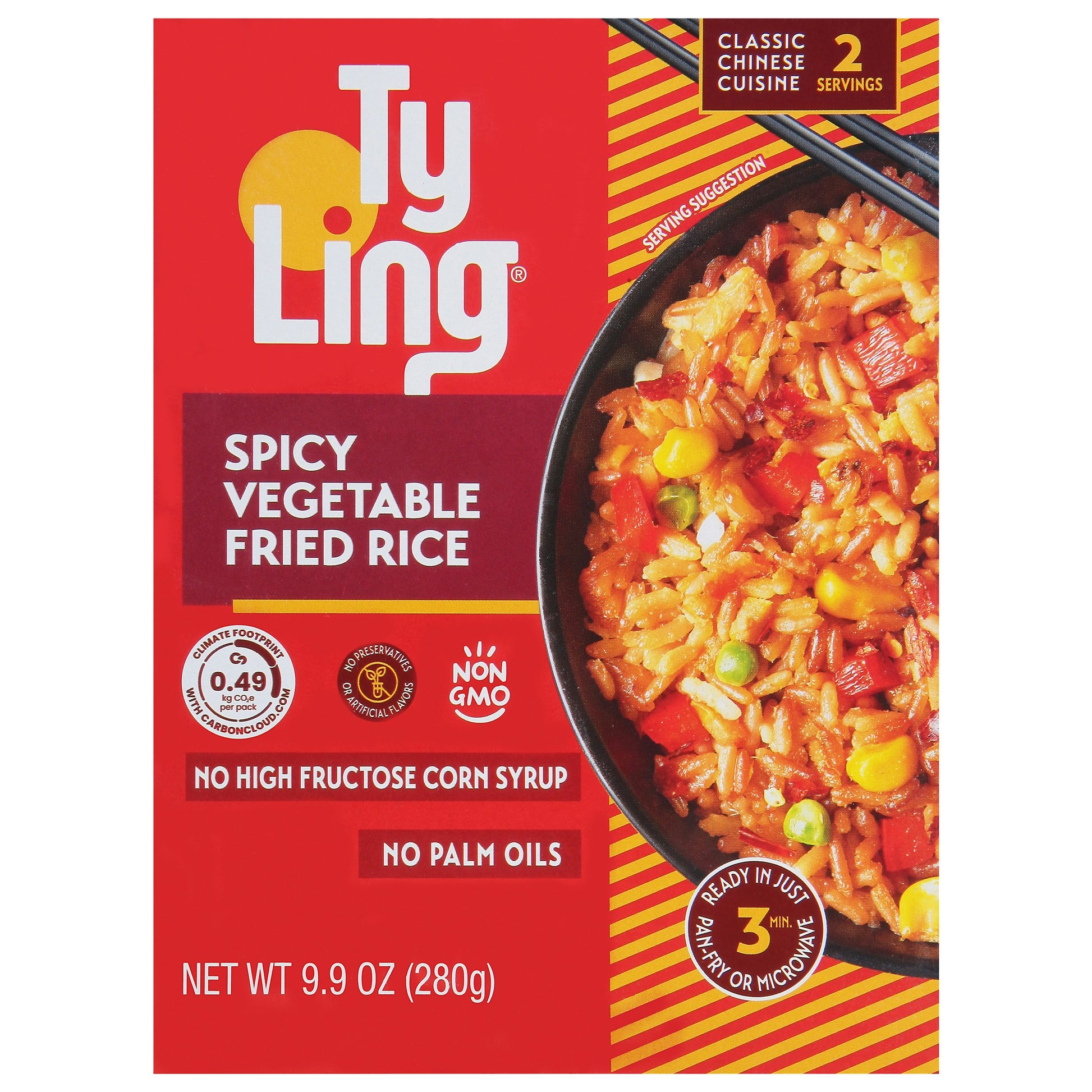 Ty Ling Fried Rice Spicy Vegetable 9.9 Oz (Pack of 10)