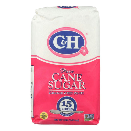 C&H Sugar Granulated White Pure Cane 4 Lb Pack of 10