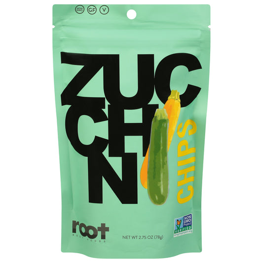 Root Foods Chips Zucchini Sea Salt 2.75 Oz Pack of 6