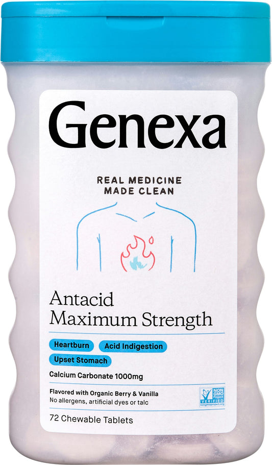 Genexa Heartburn Fix 72 Tablets
