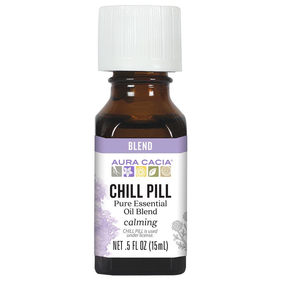 AURA CACIA (Pack of 7) Aura Cacia Essential Oil Chill Pill Boxed 0.5 Oz
