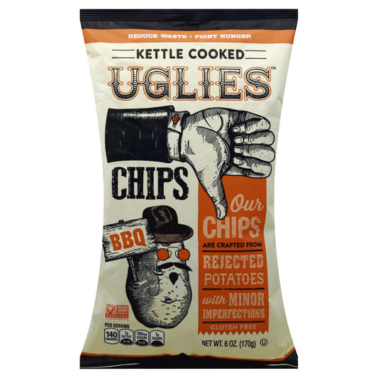Uglies Chip Kettle Barbeque 6 oz (Pack Of 12)