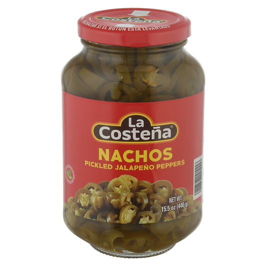 La Costena Pepper Jalapeno Nacho Glass 15.5 oz (Pack Of 12)