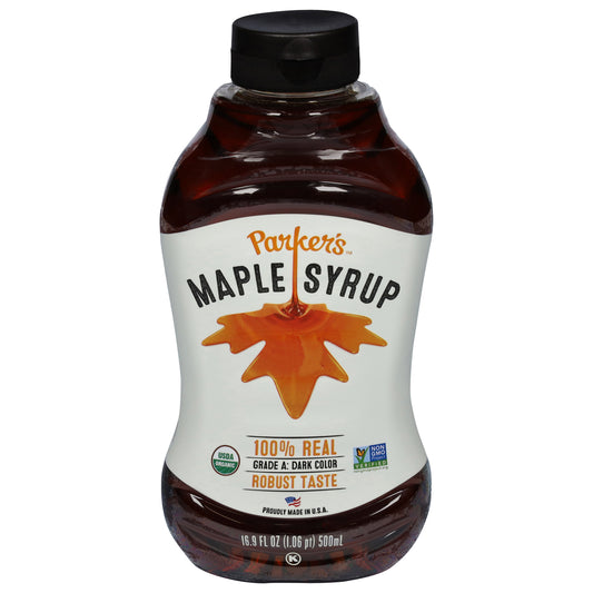 Parkers Real Maple Syrup Maple Squeeze Bottle 16.9 FO (Pack Of 6)