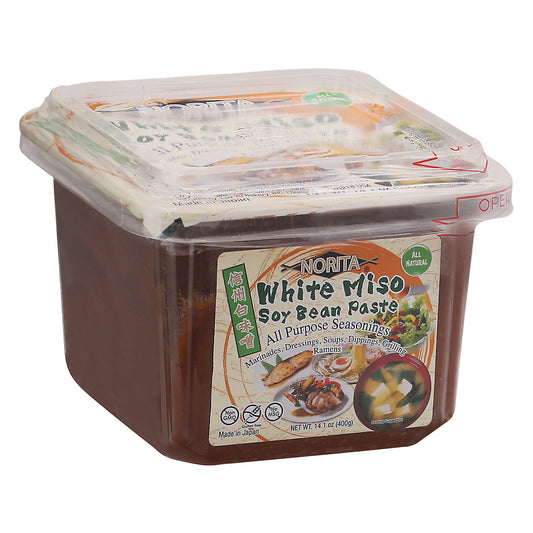 Norita Paste White Miso Soy Bean 14.1 oz (Pack Of 8)