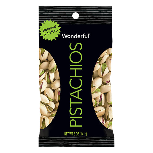 Wonderful Pistachios Pistachio Roasted Salted 5 Oz (Pack Of 24)