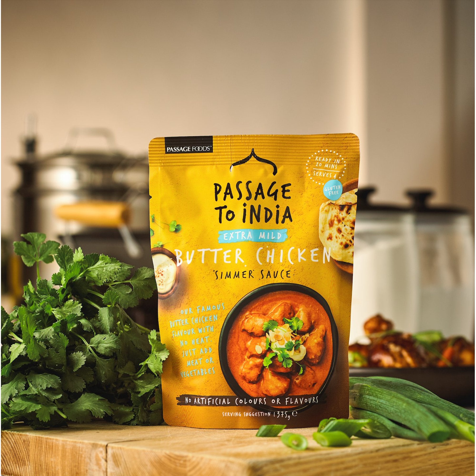 PASSAGE FOODS (Pack of 12) Passage Foods Sauce Simmer Butter Chicken 13.2 Oz