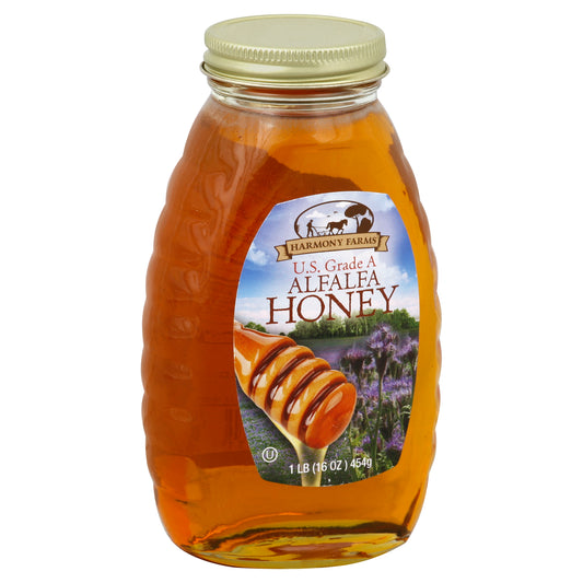 Harmony Farms Honey Alfalfa 16 Oz (Pack Of 6)