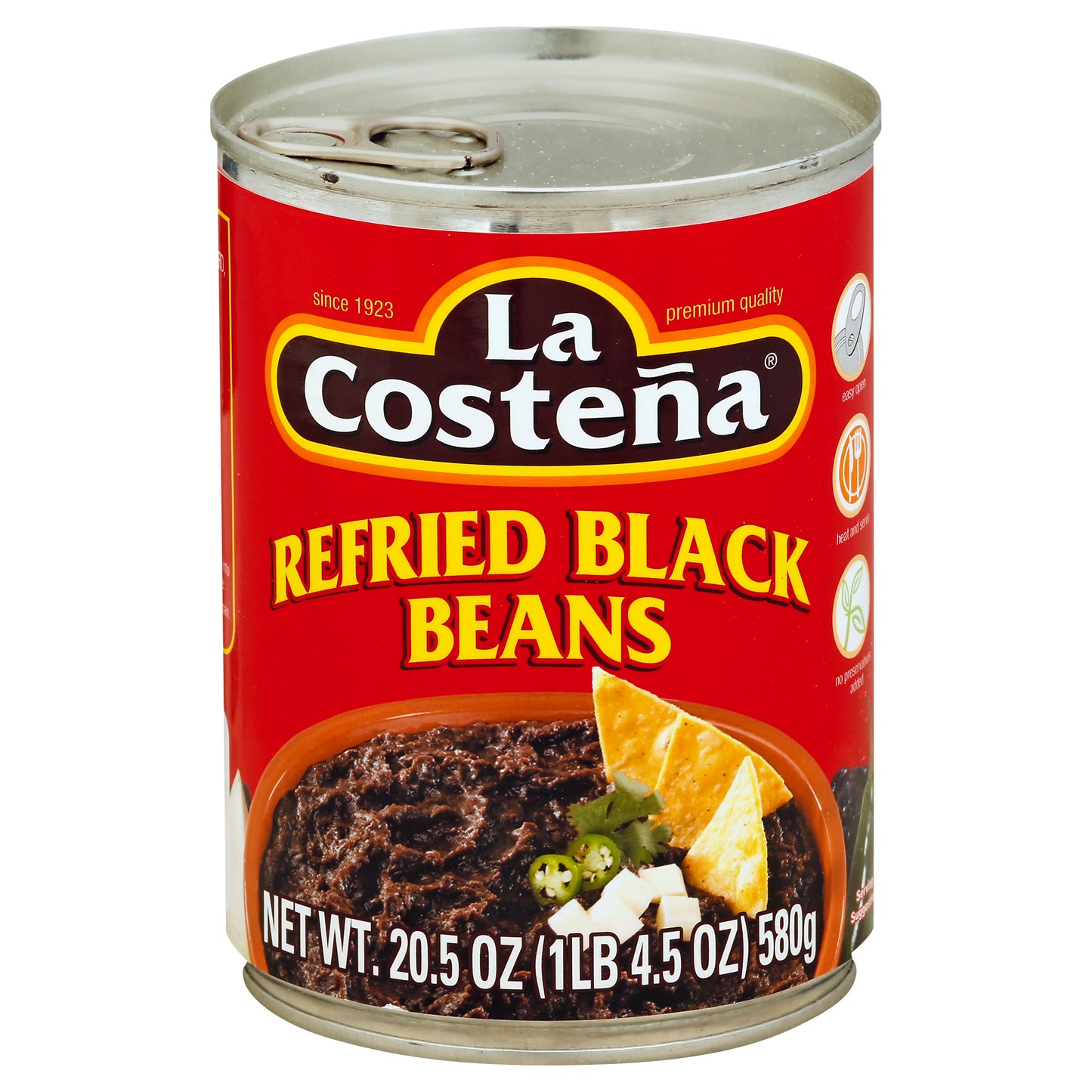 La Costena Bean Refried Black 20.5 oz (Pack Of 12)
