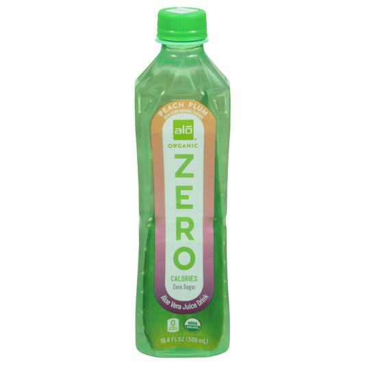 Alo Bev Organic Zero Peach Plum 16.9 Fl Oz (Pack Of 12)