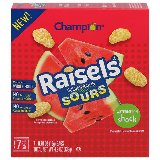 Raisels Raisins Golden Watermelon 4.9 Oz (Pack Of 8)
