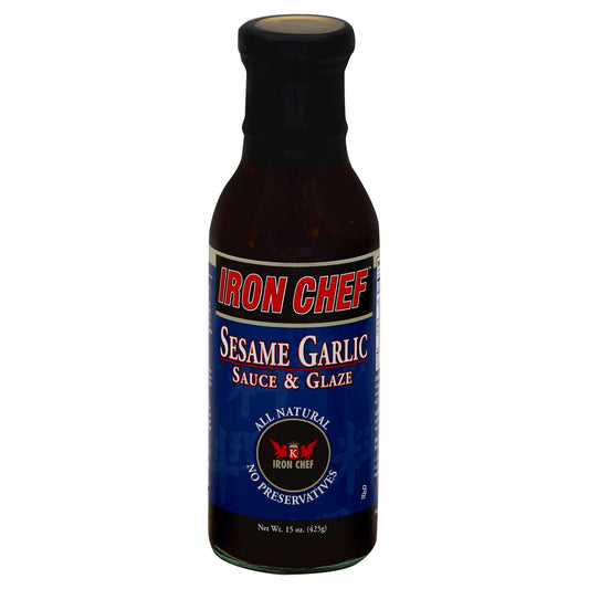 Iron Chef Sauce Glaze Sesame Garlic 15 oz (Pack Of 6)