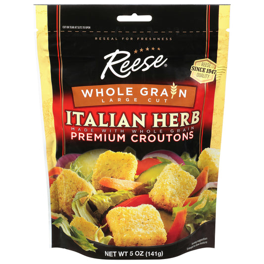 Reese Crouton Whole grain Italian Herb 5 Oz (Pack of 12)