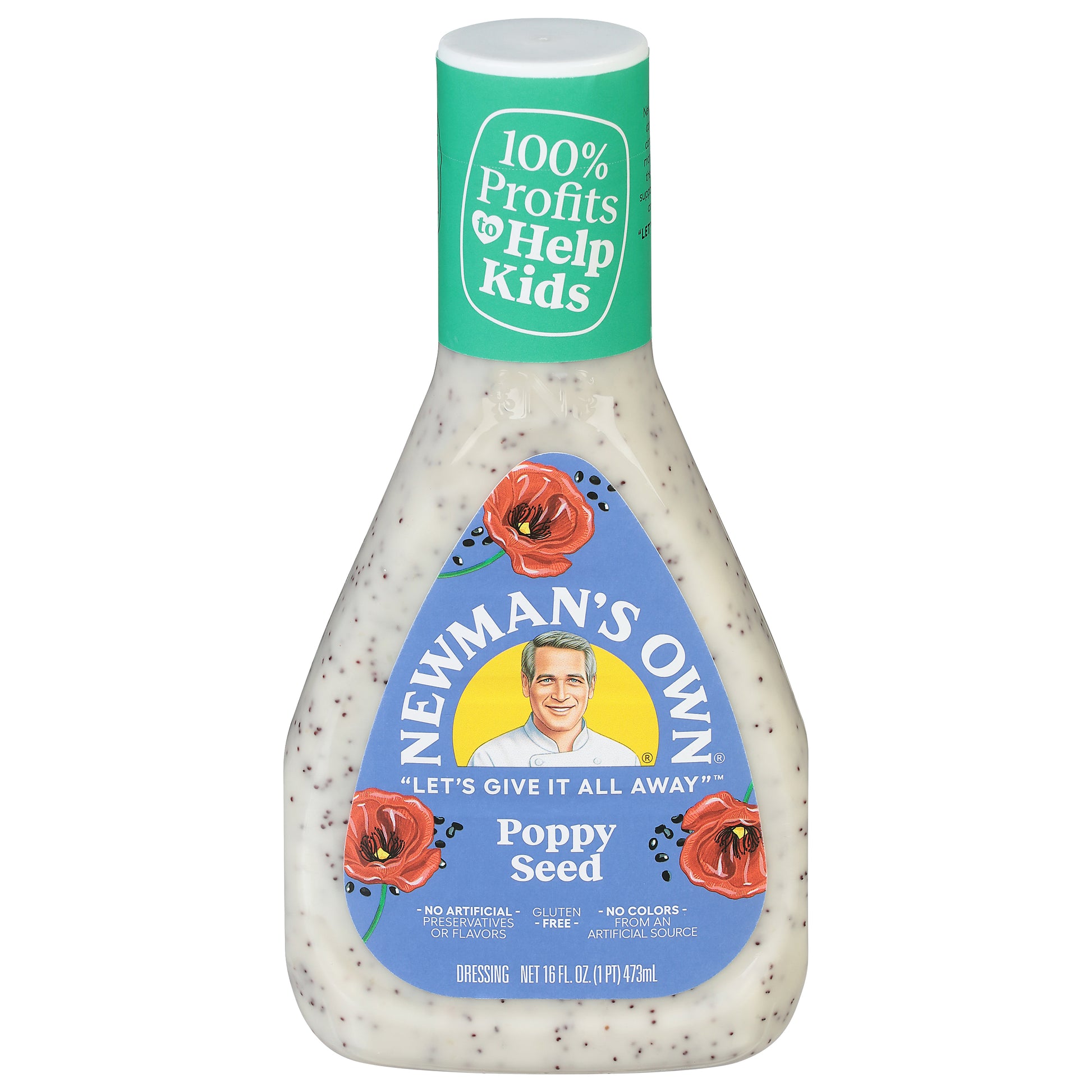 Newmans Own Dressing Poppy Seed 16 FO (Pack Of 6)