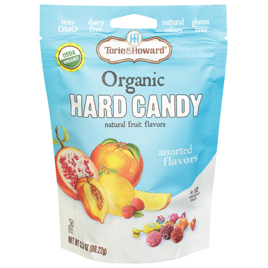 Torie & Howard Candy Hard Assorted Flavors Organic 3.5 Oz Pack of 6