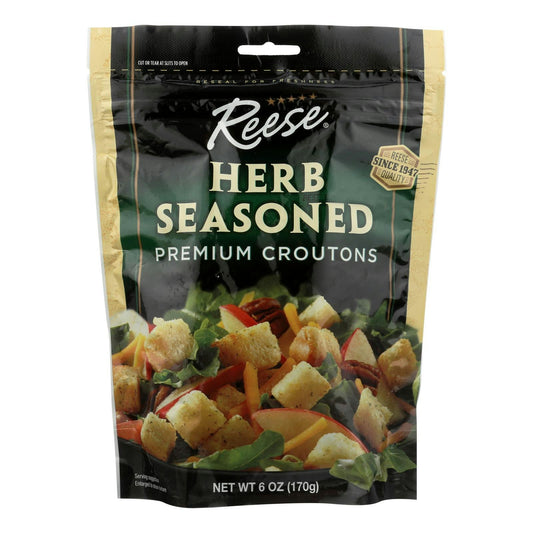 Reese Seasoned Premium Croutons 6 oz (Pack of 12)