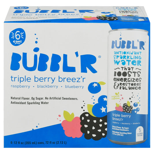 Bubblr Beverage Triple Berry Breezr 72 Fo Pack of 4
