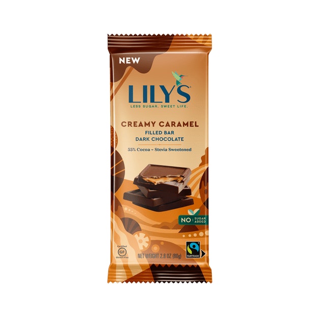 Lily's Creamy Caramel Filled Dark Chocolate Bar