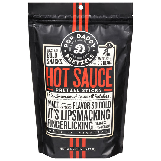 Pop Daddy Popcorn & Pretz Pretzels Hot Sauce 7.5 Oz (Pack Of 12)