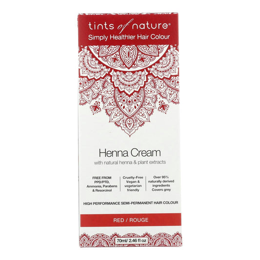 Tints Of Nature Colour Hair Henna Cream Red 2.46 Fl Oz (Pack of 3)