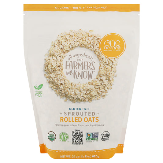 One Degree Oats Rolled Sprouted Organic 24 oz (Pack Of 4)