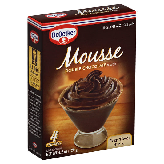 Dr Oetker Mousse Supreme Chocolate Double 4.2 oz (Pack Of 12)