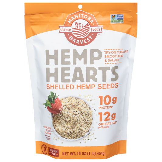 Manitoba Harvest Hemp Heart Shelled 16 oz (Pack Of 6)